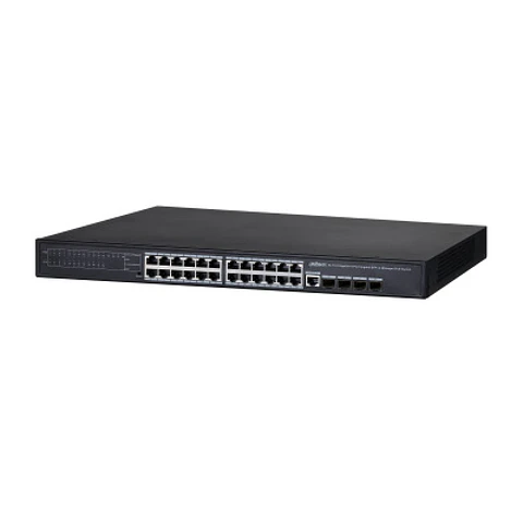 SWITCH DAHUA L2 24P GIGA 4 SFP 370W POE EXT