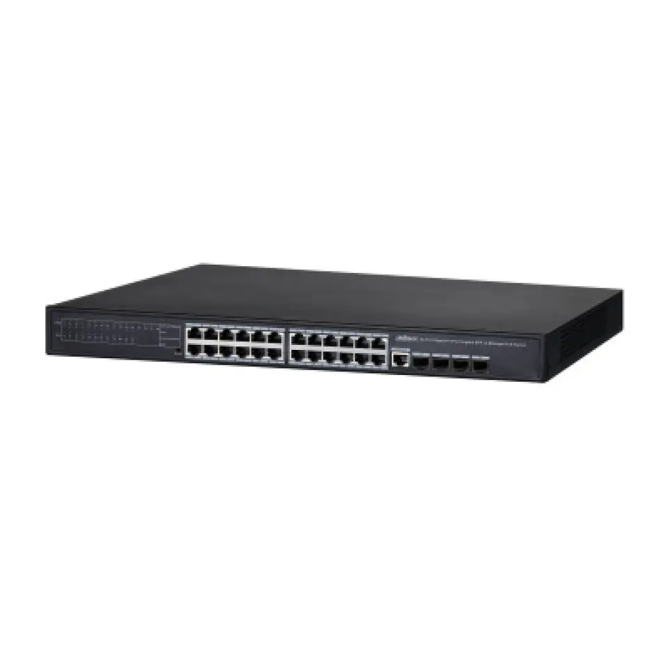 SWITCH DAHUA L2 24P GIGA 4 SFP 370W POE EXT 1