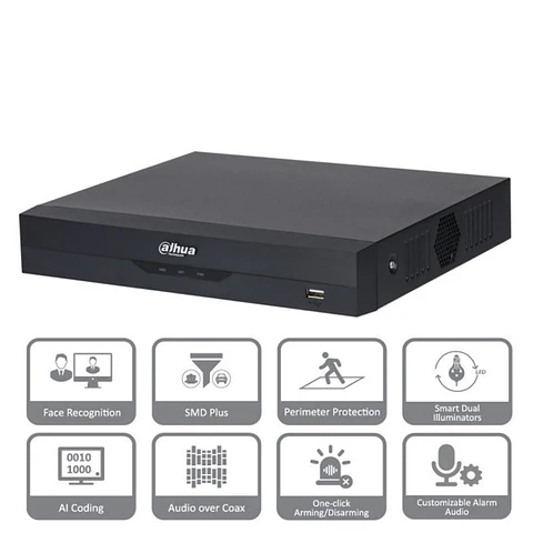 XVR DAHUA 4CH 5MPX 2P 1SATA 32MBPS HDMI FHD