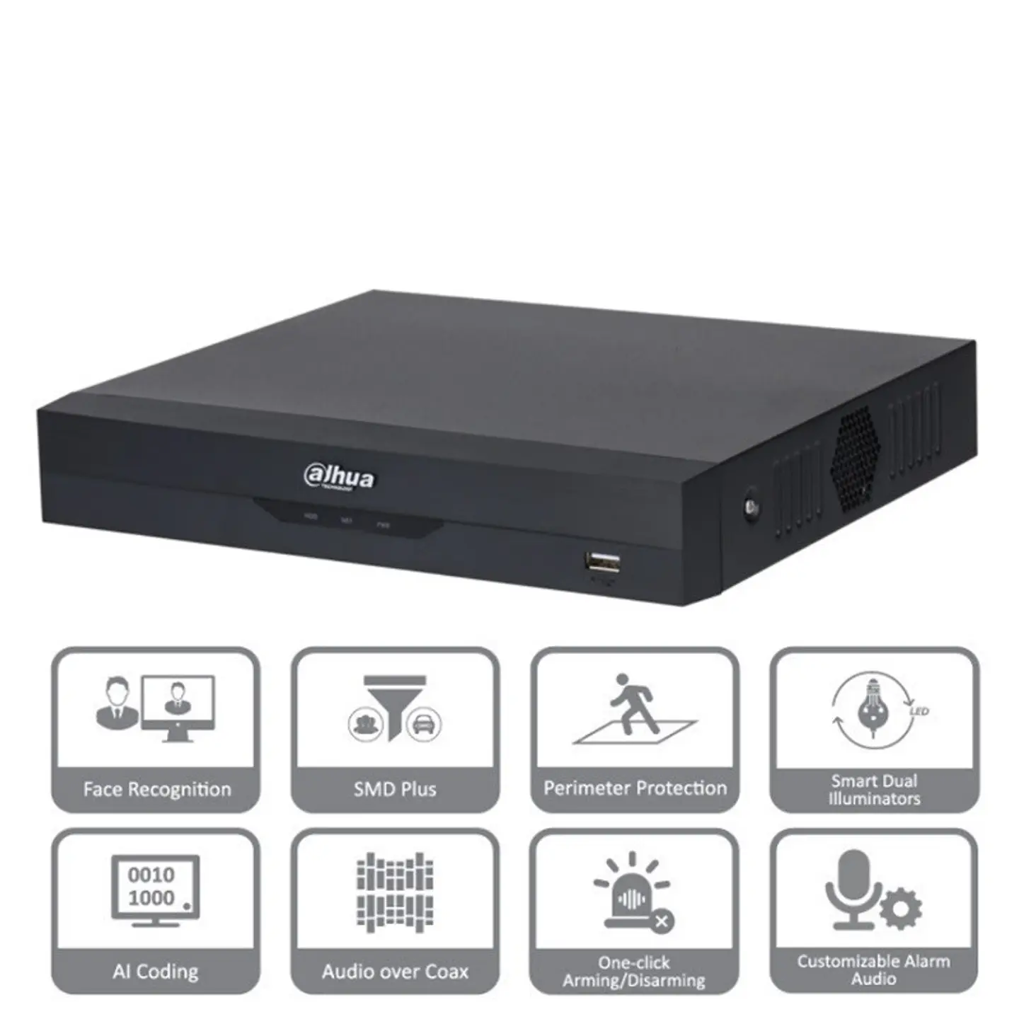 XVR DAHUA 4CH 5MPX 2P 1SATA 32MBPS HDMI FHD 1