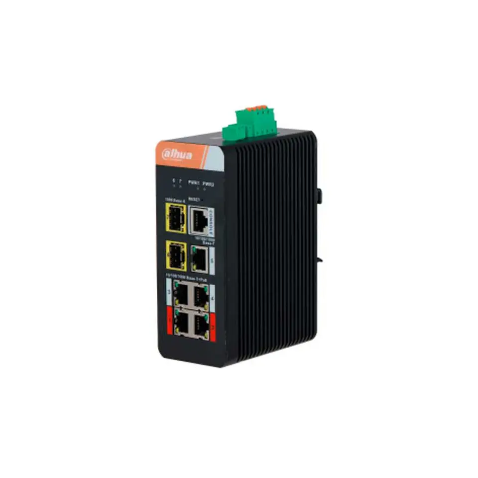SWITCH DAHUA IND L2 4X1G POE EXT AT-BT 2XSFP 120W 1