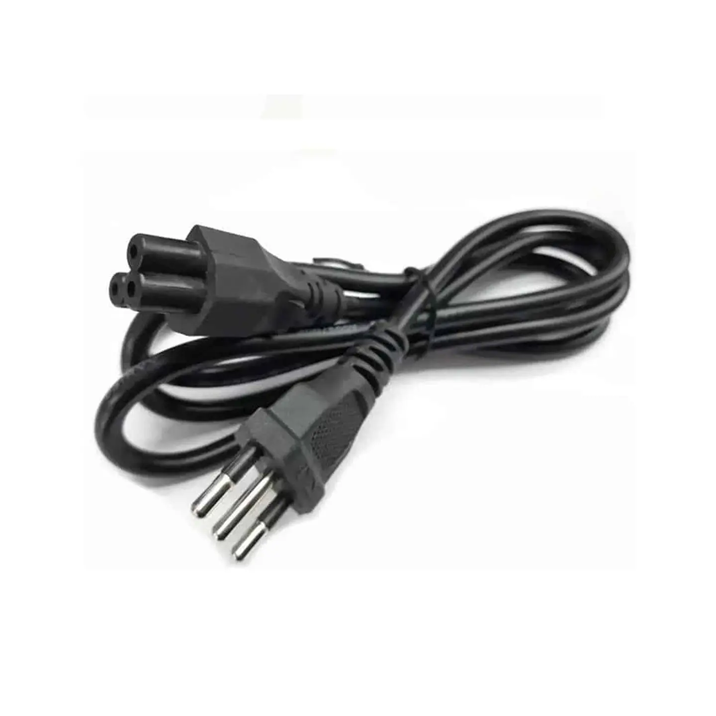 CABLE PODER TREBOL 0.6MT CONECTOR L - C13 NEGRO 1