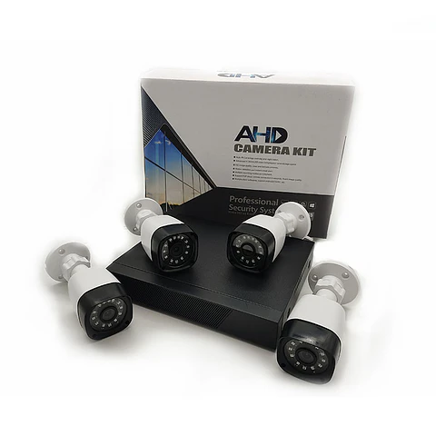 KIT DVR 4CH 1080P 4 CAMARAS 1080P HDD 500GB INSTALADO
