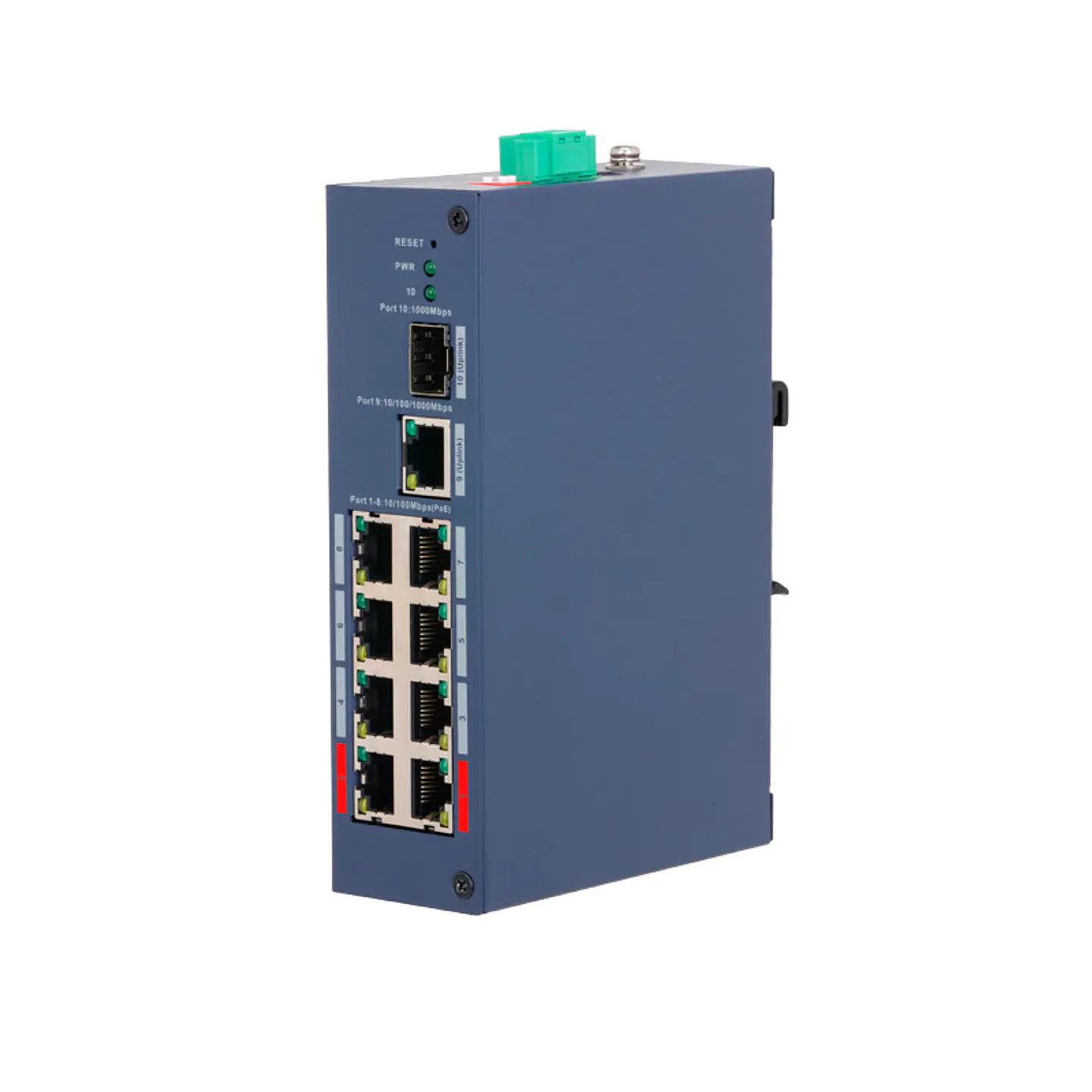 SWITCH CLOUD IND L2 8 POE 1 SFP 1 GIGA 110W RIEL DIN 1