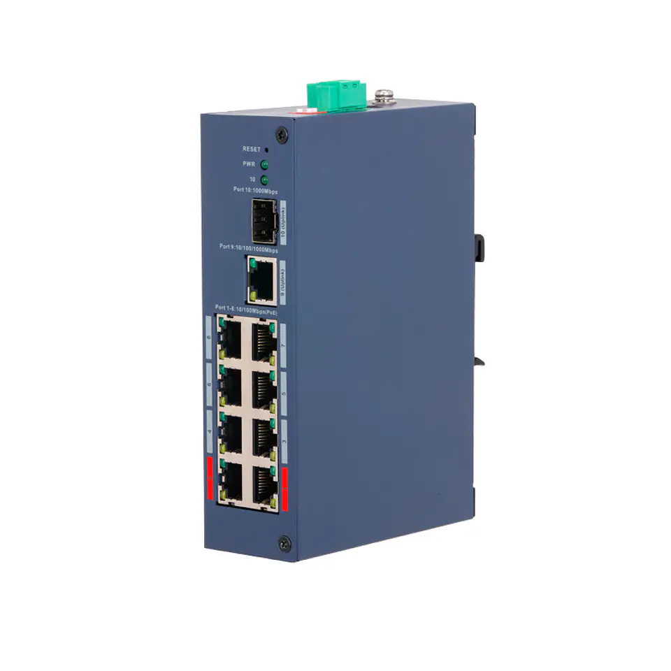 SWITCH CLOUD IND L2 8 POE 1 SFP 1 GIGA 110W RIEL DIN 1