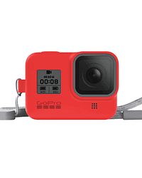 Funda Silicona + Correa Hero 8 - Rosso Corsa