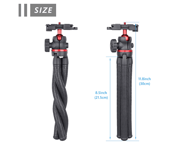 Tripode Flexible para Celulares y Camaras DSLR 