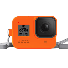 Funda Silicona + Cordón para GoPro Hero 8 - Orange