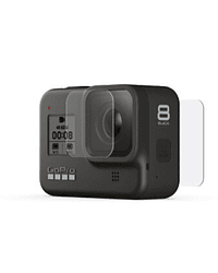 Vidrio Protector de lente y pantalla Hero 8 
