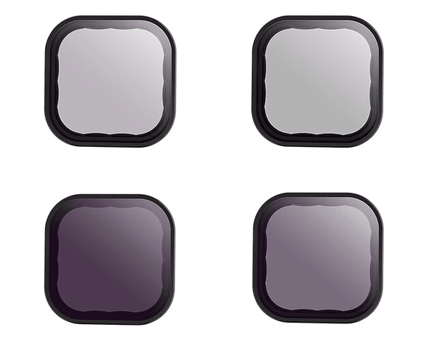Set Filtros CPL - ND8 - ND16 - ND32 para lente GoPro Hero 11
