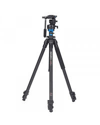 Trípode con rótula de video de base plana S2Pro
