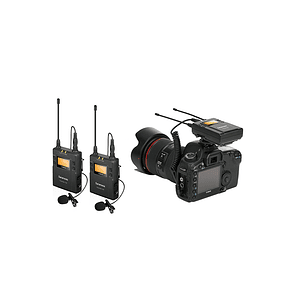 Sistema de micrófono Lavalier inalámbrico Saramonic UwMic9 Kit2 UHF