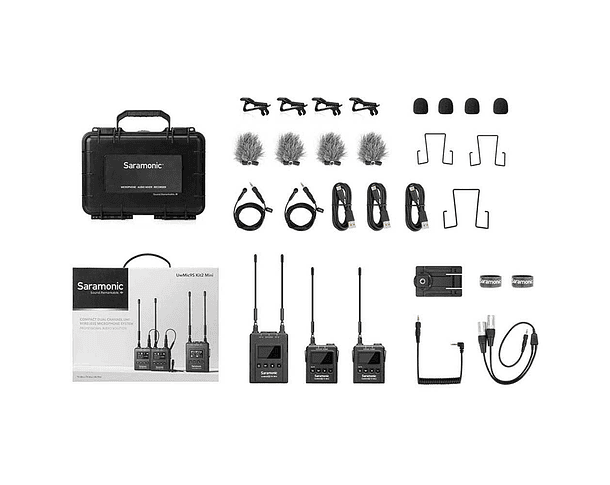 Sistema de micrófono Lavalier inalámbrico Saramonic UwMic9s Kit2 UHF