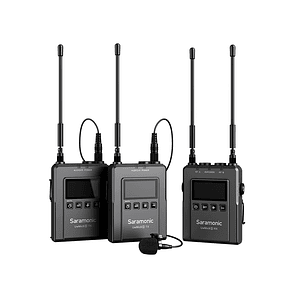 Sistema de micrófono Lavalier inalámbrico Saramonic UwMic9s Kit2 UHF