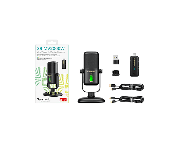 Micrófono USB Multicolor Saramonic SR-MV2000W