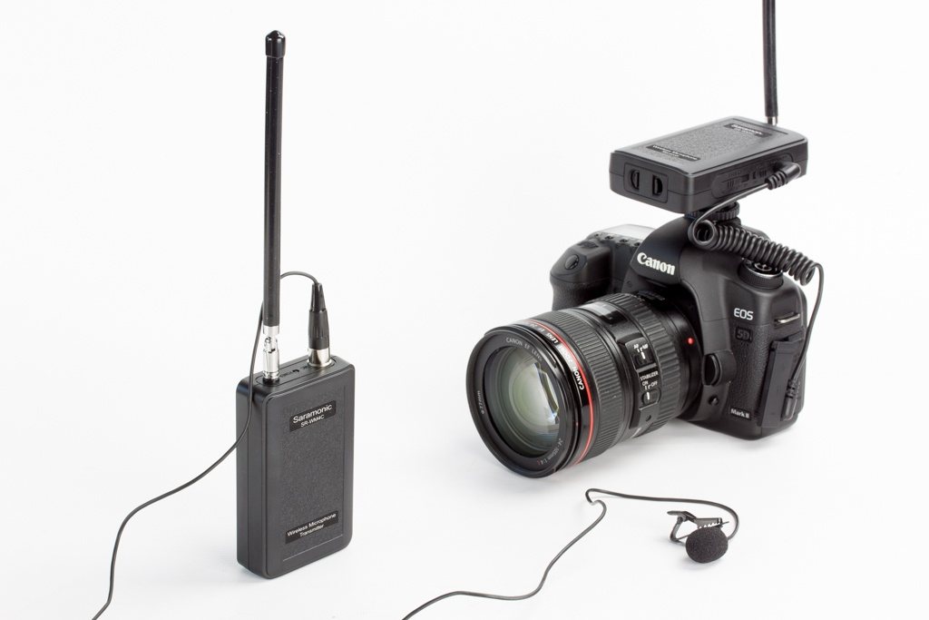 Saramonic SR-WM4C Microfono Wireless Lavalier A 4 Canali VHF Per Fotocamera