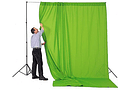 Fondo cortina tela verde Manfrotto Chromakey 