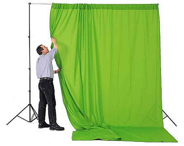 Fondo cortina tela verde Manfrotto Chromakey 