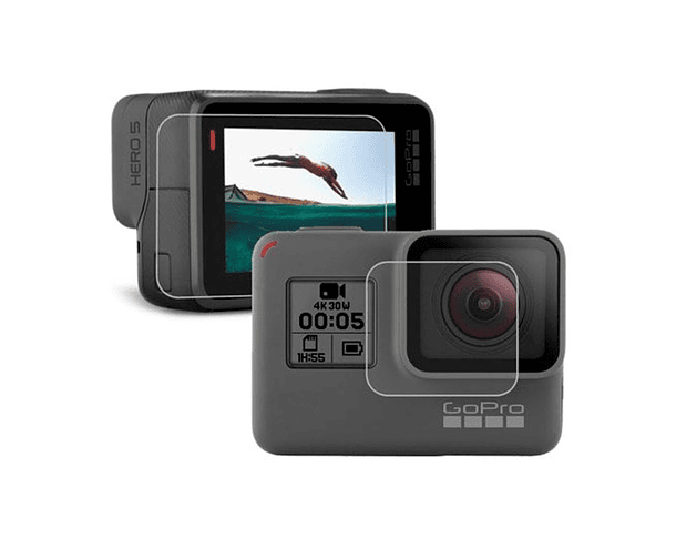 Vidrio Protector de lente y pantalla GoPro Hero 7 