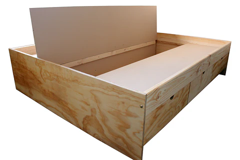 Cama de 2 plazas con 6 cajones y baúl