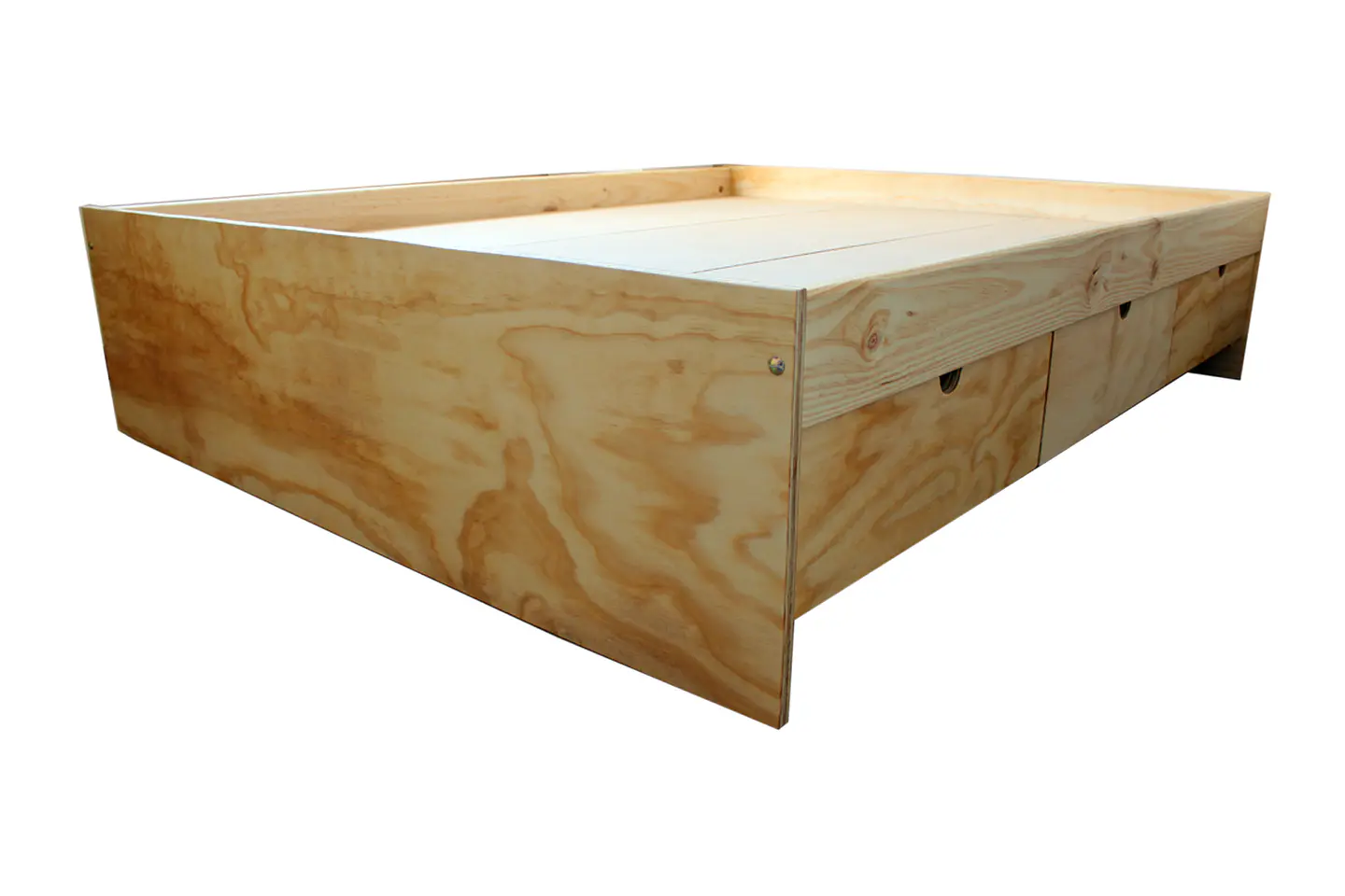 Cama de 2 plazas con 6 cajones y baúl 2