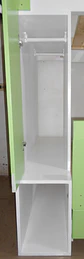 Camarote con cajones repisas y colgador - Miniatura 2