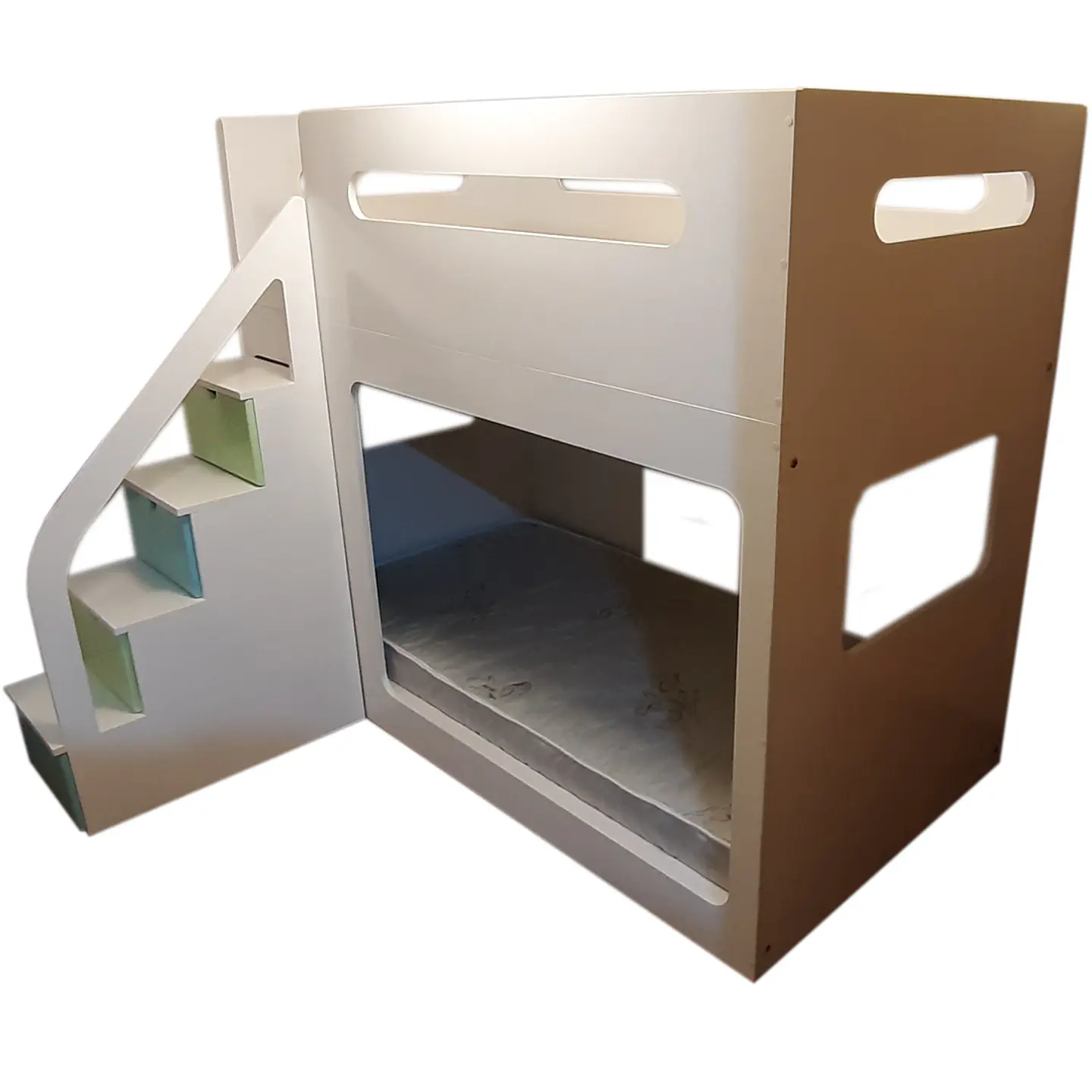 Camarote bajo con escalera con cajones 1