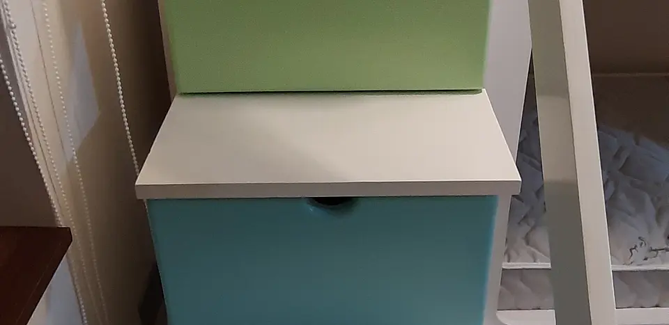 Camarote bajo con escalera con cajones 2