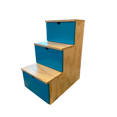 Escalera con cajones mini