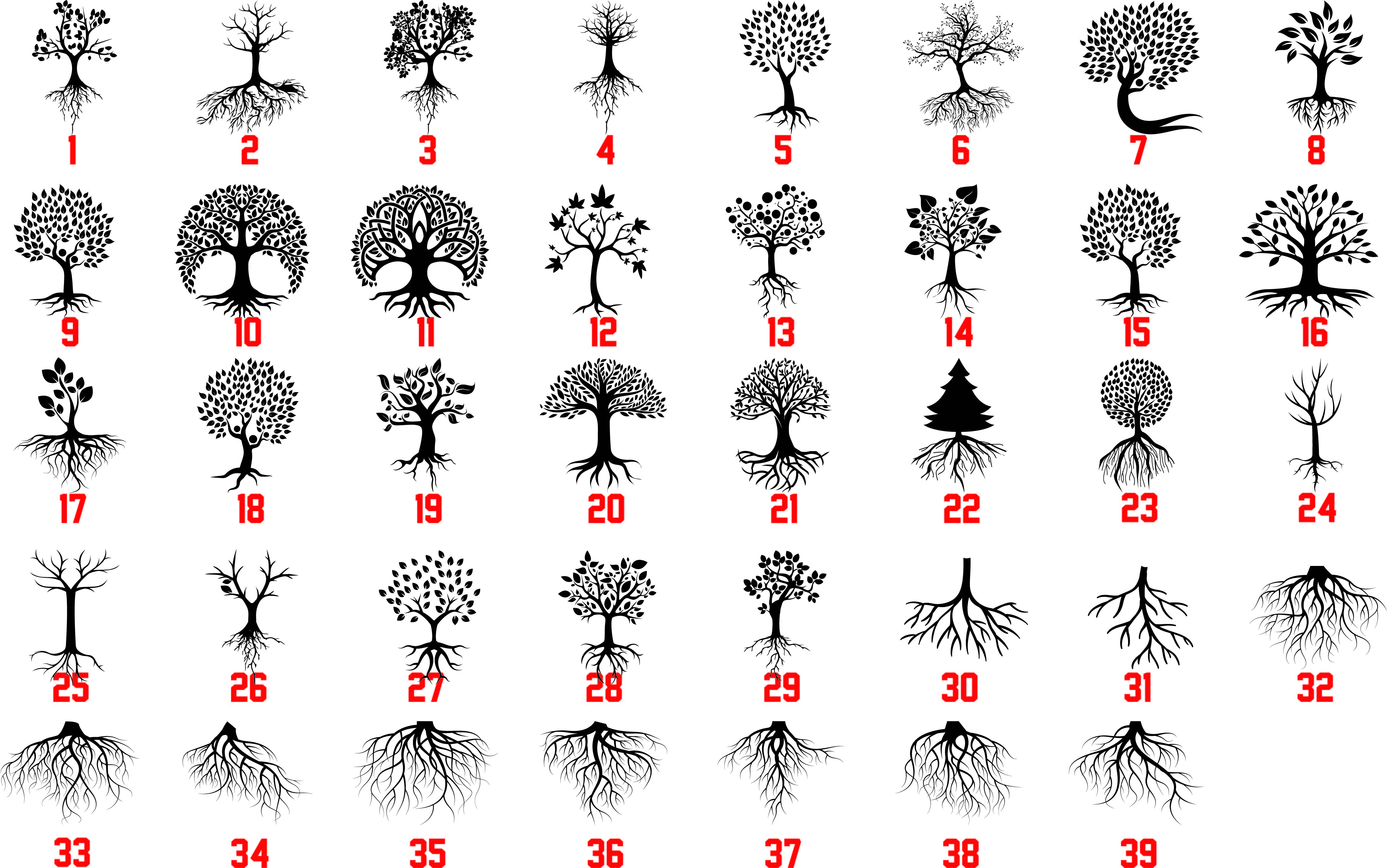 Vectores de árboles