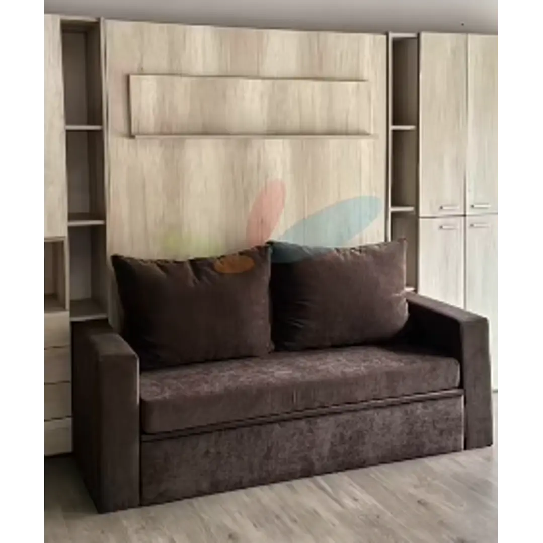 Cama de 2 plazas plegable con sillón y baúl 1