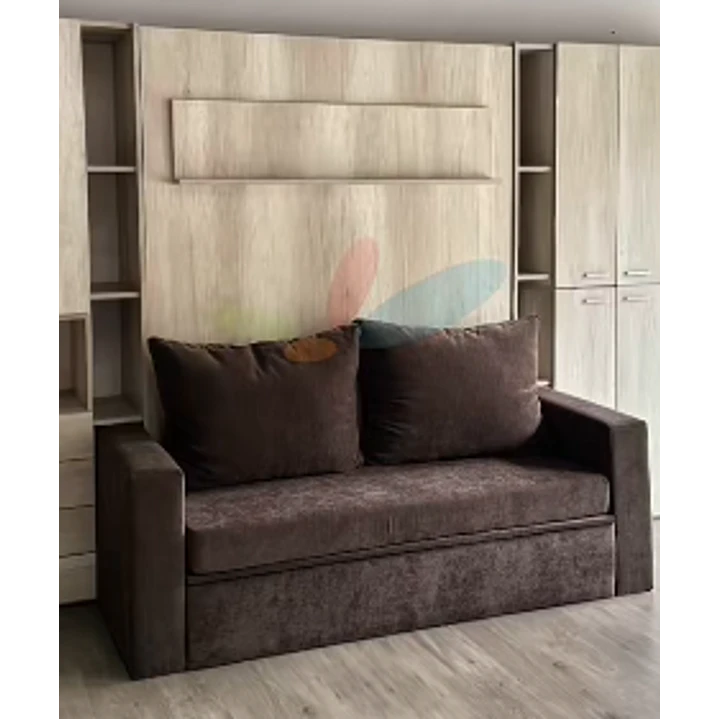 Cama de 2 plazas plegable con sillón y baúl 1