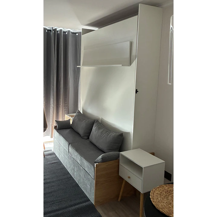 Cama plegable de 2 plazas con sillón y baúl 2