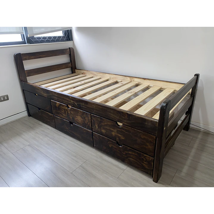 Cama con doble cajonera 2