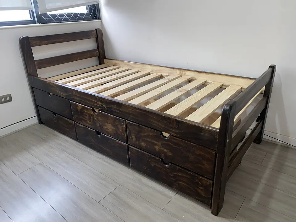 Cama con doble cajonera 2