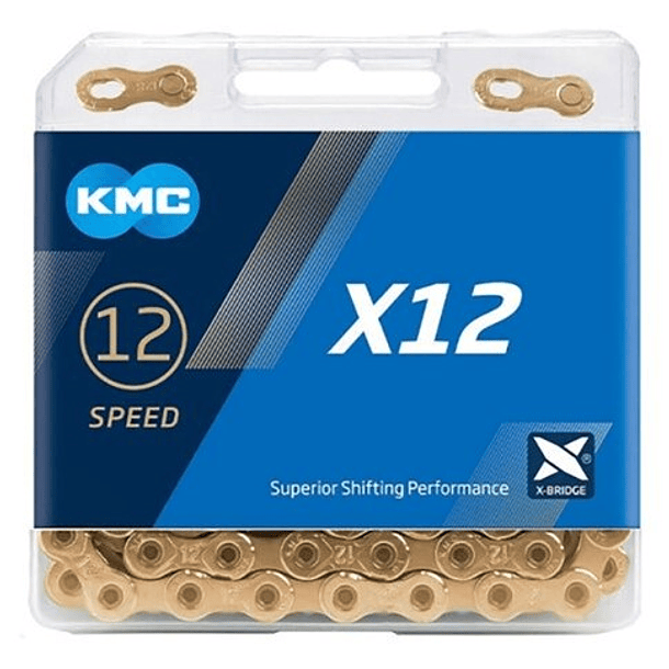 Cadena KMC X12 Dorada 1