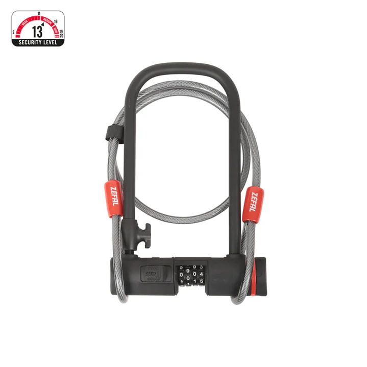 Candado U-Lock Zéfal K-Traz U13 Con Cable y Código 1