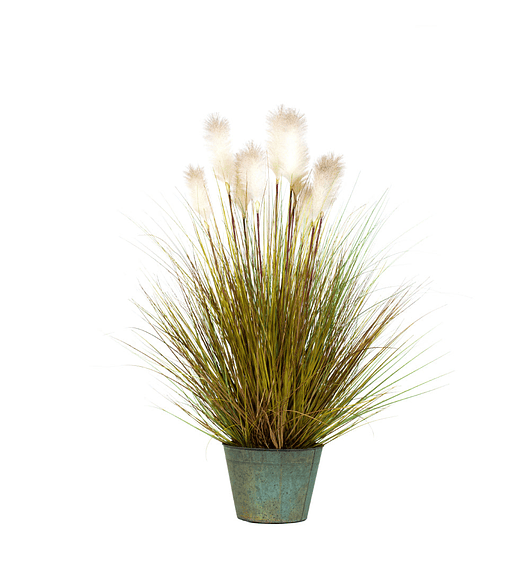 Grass con Pluma Blanca 122 cm - planta artificial