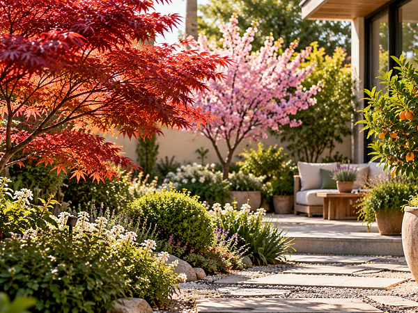 Árboles para jardines pequeños: cuáles elegir según espacio, raíces, sombra y floración