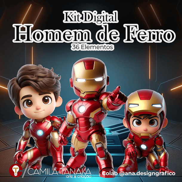 Kit Digital Homem de Ferro 1