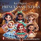 Kit Digital Princesas Junina 1