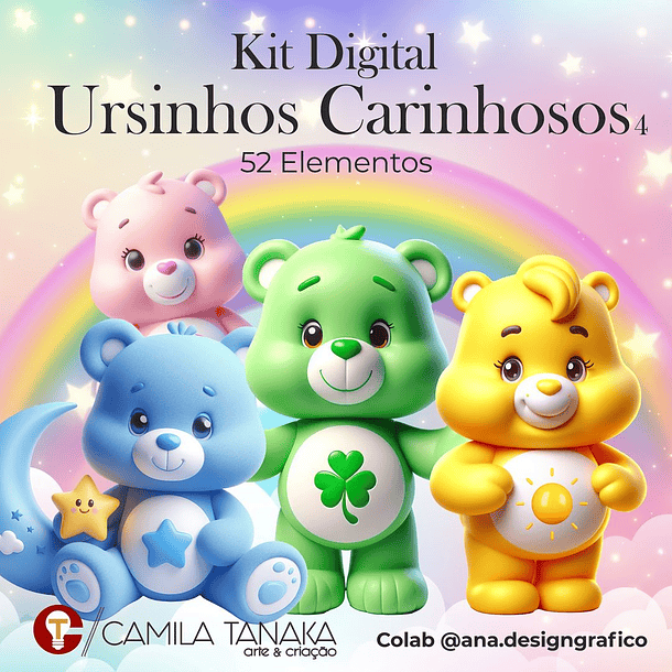 Kit Digital Ursinho Carinhosos 4 1