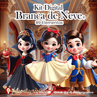 Kit Digital Princesa Branca de Neve 8 1