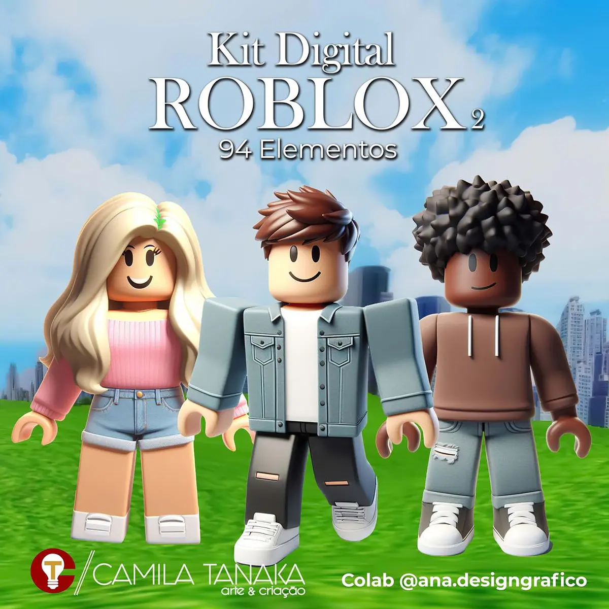 Kit Digital Roblox 2 | Camila Tanaka Kit Digitais