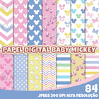 Kit Papel Digital baby Mickey 1