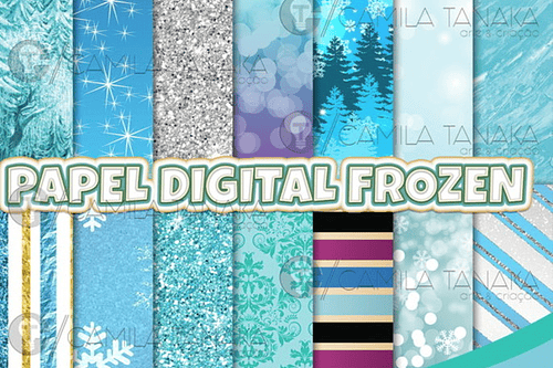 Kit Papel Digital Frozen