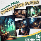 Kit Digital Fundo Harry Potter 1