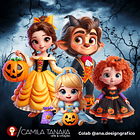 Kit Digital Princesas Halloween 4