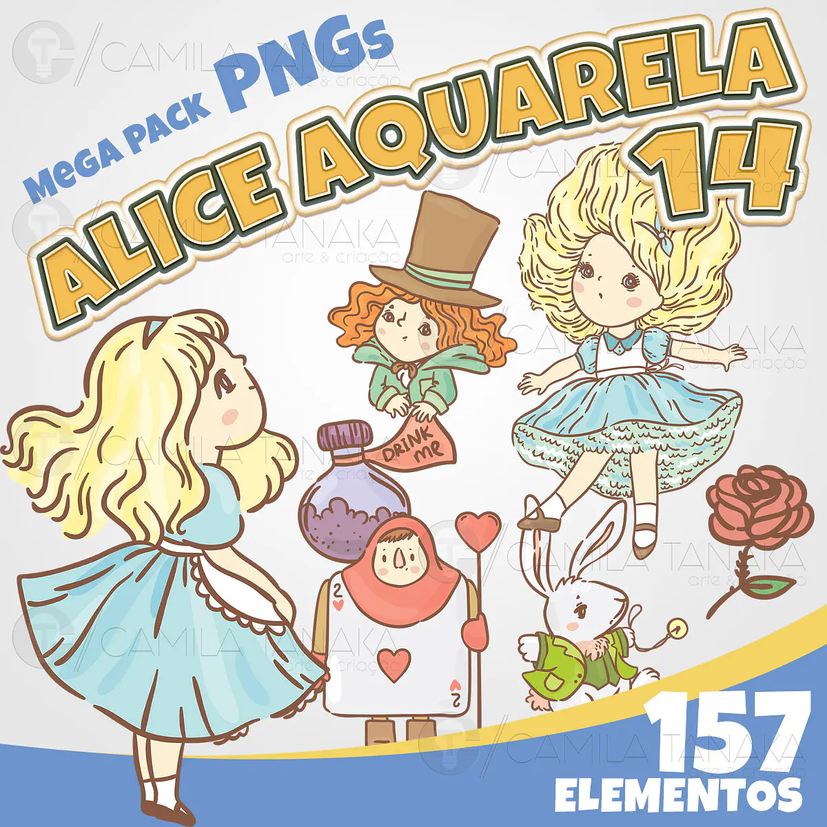 Kit Digital Alice 14 | Camila Tanaka Kit Digitais