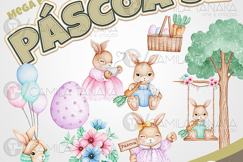 Kit Digital pascoa 32